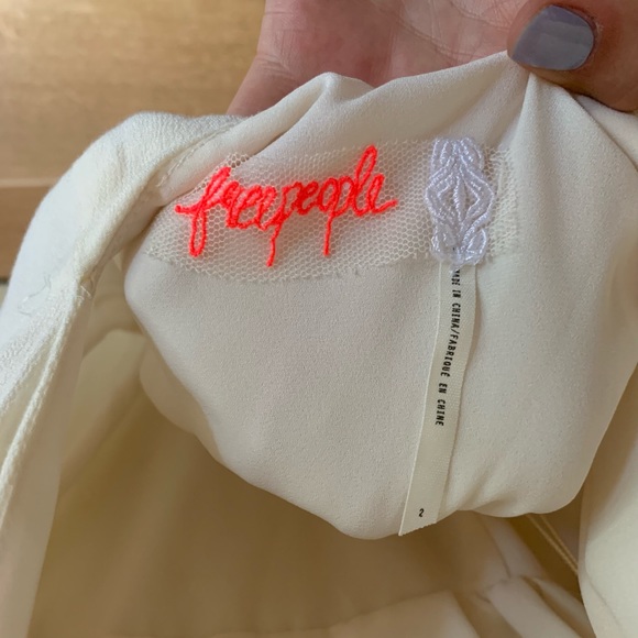 Free people white dress size 2 - Picture 3 of 8